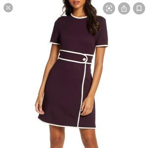 1901 60s Era Short Sleeve Belt Detail Sheath Dress